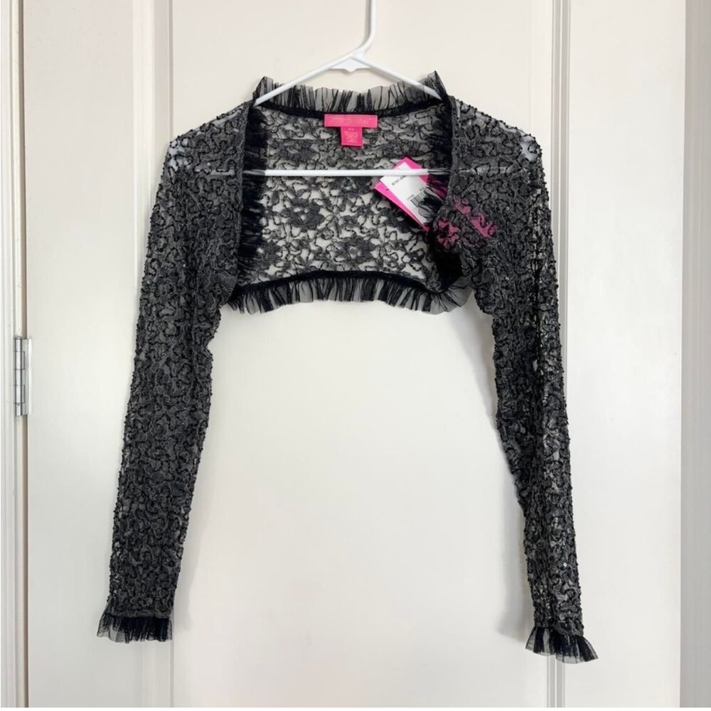 Betsey Johnson Beaded Shrug NTW RARE